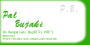 pal bujaki business card